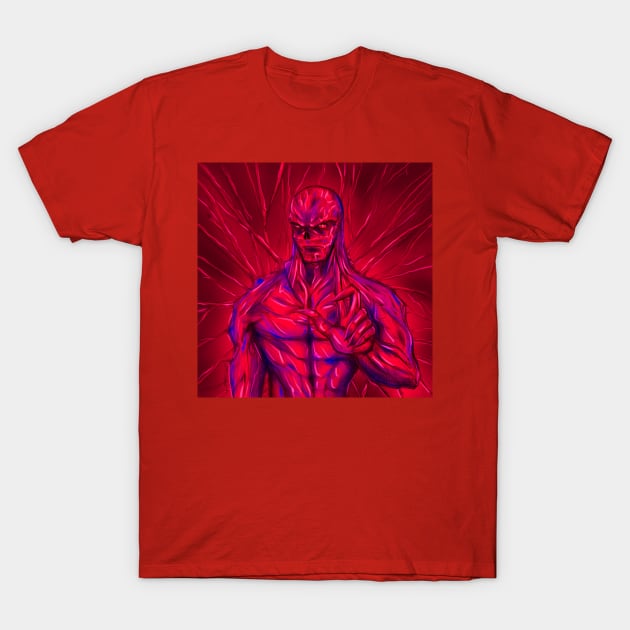 vecna the final boss in hawkins summer video art T-Shirt by jorge_lebeau